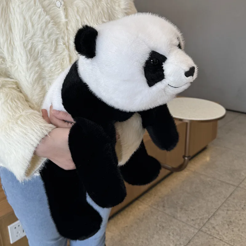 New Fluffly Zoo Realistico Panda Peluche Bambole Kawaii Animali Di Peluche Soft Girls Hug Throw Pillow Baby Accompagnare Giocattoli Regalo Per Ragazze