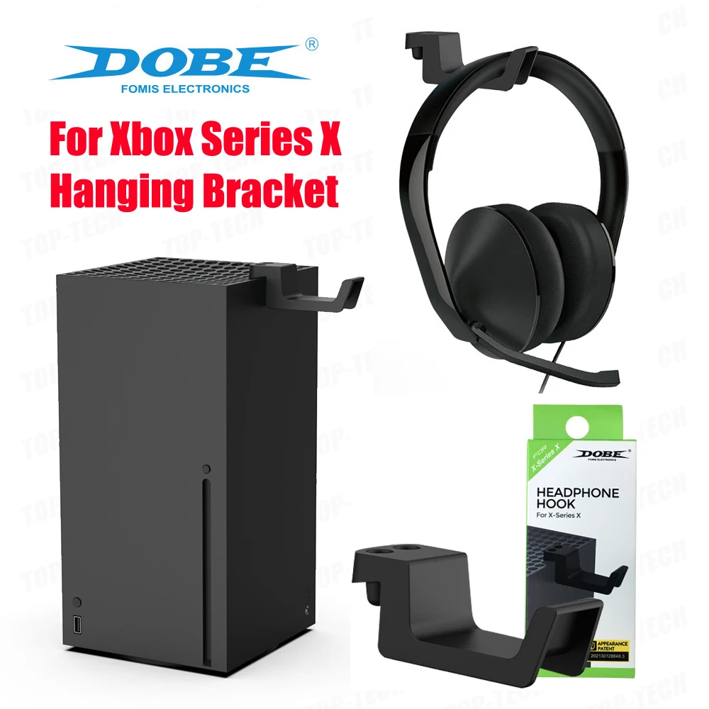 Xbox 액세서리 헤드폰 스탠드 벽걸이 거치대 행어 Xbox 시리즈 X 콘솔 게임용 헤드셋, 걸이식 브래킷, 보관 랙