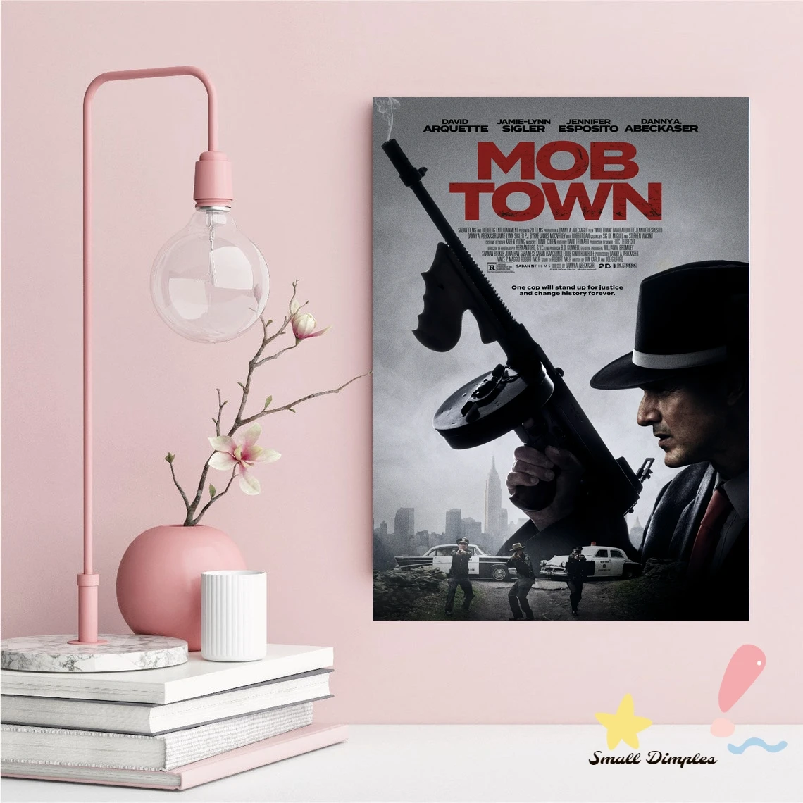 Фото Классический кинопостер Mob Town, холст, Художественная печать, украшение для дома, настенная живопись (без рамки) №3