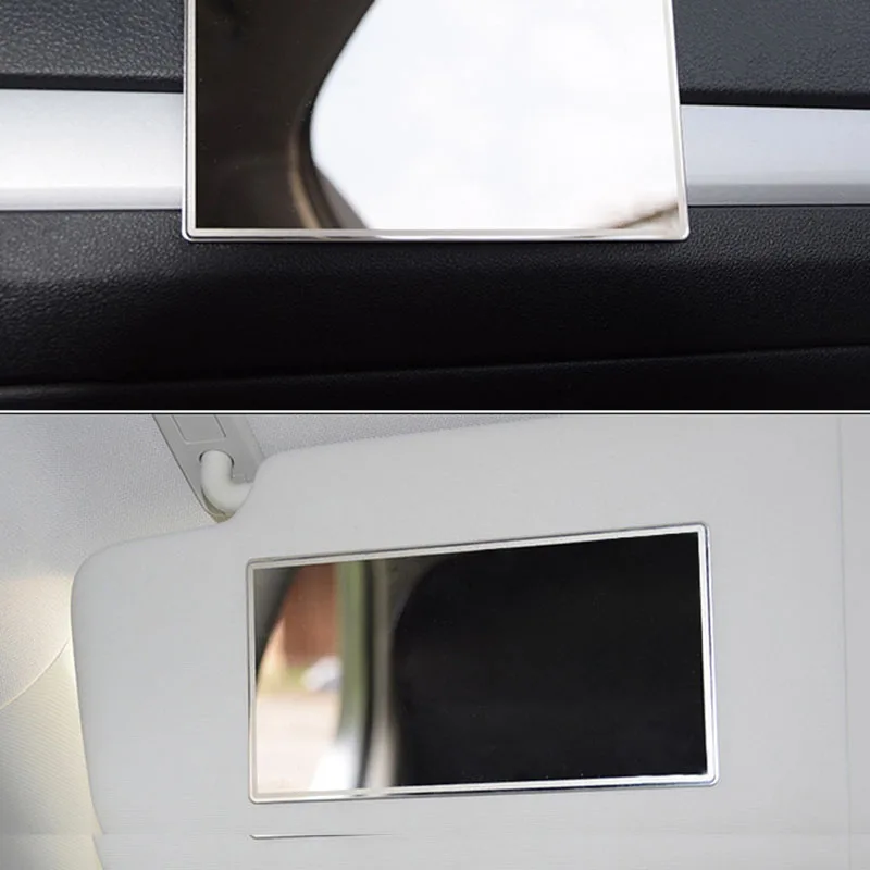 CarInteriorMirrorCosmeticMirrorStainlessSteelSunVisor