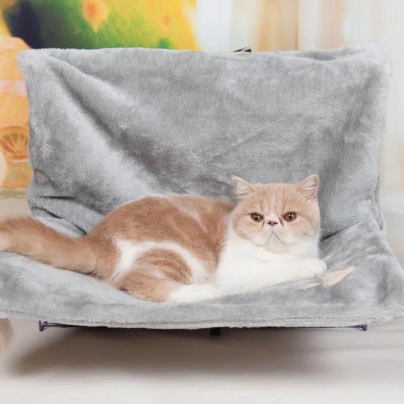 

Removable Durable Hanging Cat Bed Cat Hammock Pet Beds for Radiator Bench Kitten Nest With Strong Metal Frame Cat Accessories