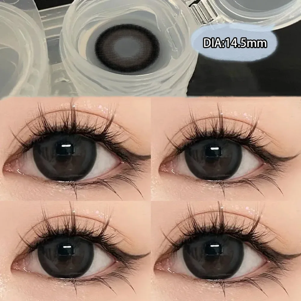 

KSSEYE 2Pcs Natural Eyes Contacts Lenses Myopia Prescription Circle Colored Lenses Beauty Pupil Makeup Lens Yearly Fast Shipping