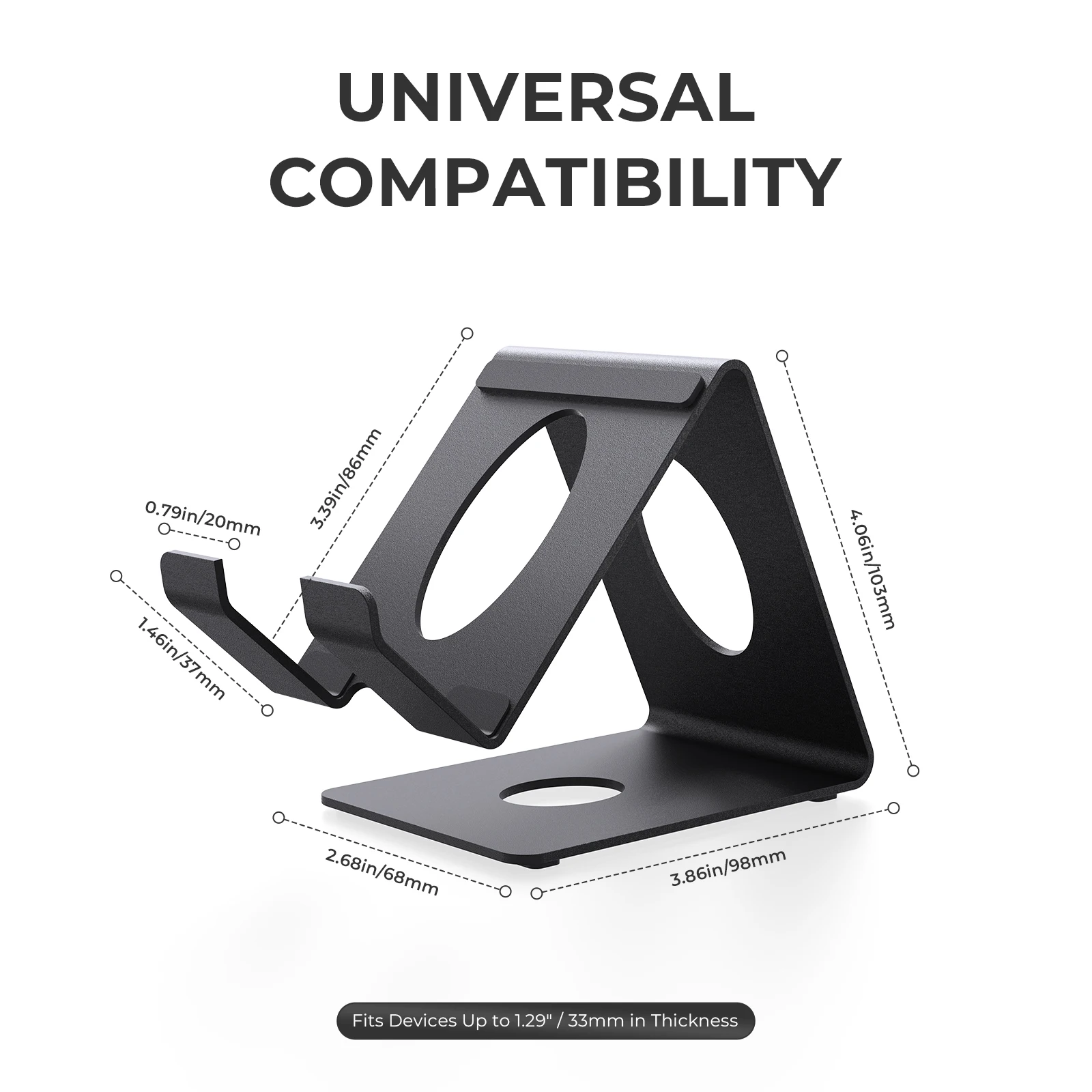 Universal Gaming Stand - Metal Base Anti-Slip Silicone Detail