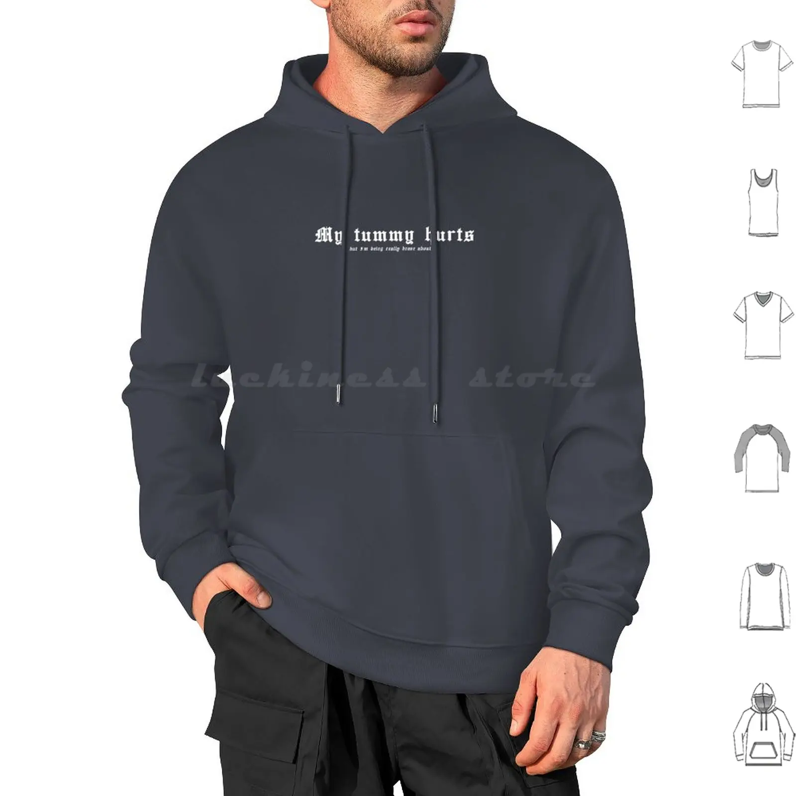 

My Tummy Hurts , But I'M Being Really Brave About It! Hoodies Long Sleeve My Tummy Hurts Im Being Really Brave About It
