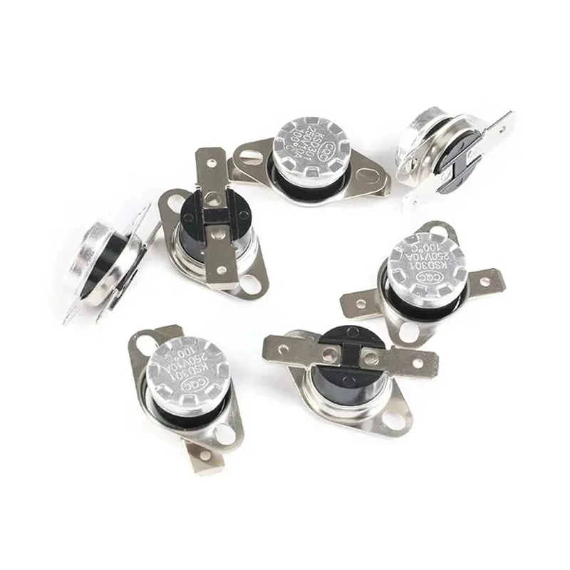 Bimetal thermostat KSD301 Temperature Switch Thermal Control 0C~350C 85C 95C 105C 125C 135C 145C 180C 250C 300C 350C Degree temperature switch