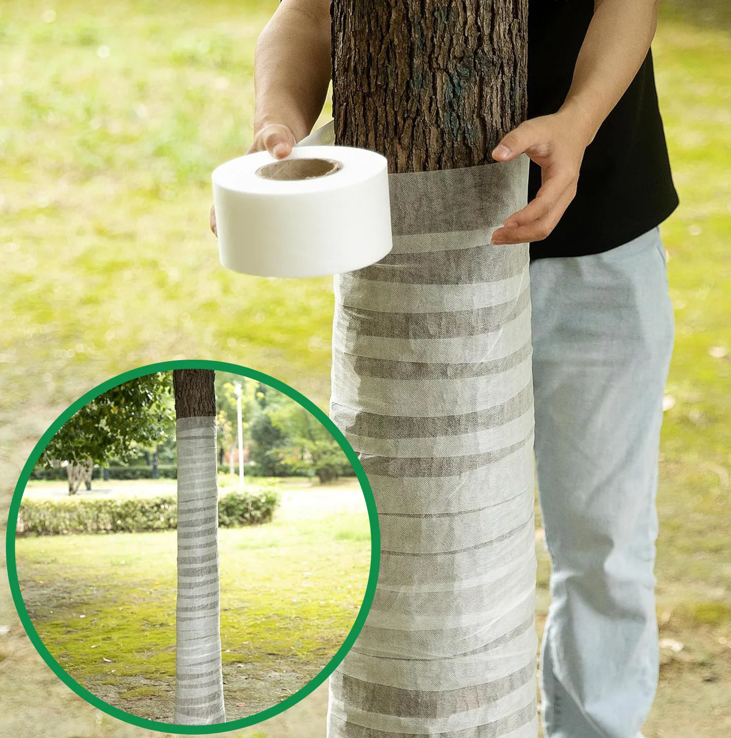 

30m Tree Protector Wraps Winter Antifreeze Cloth Trees Trunk Shrub Plants Cold-proof Bandage Tape Non-woven Fabric Warm Keeping