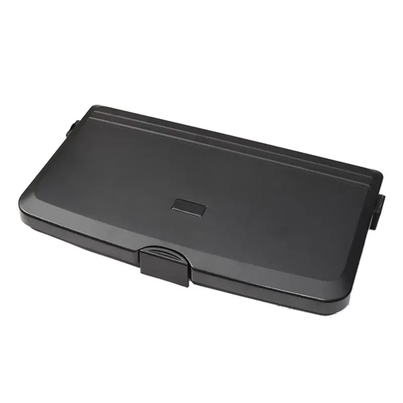 자동차 다기능 디너 플레이트 블랙 디너 플레이트 접이식 식탁 자동차 트레이 범용 자동차 용품