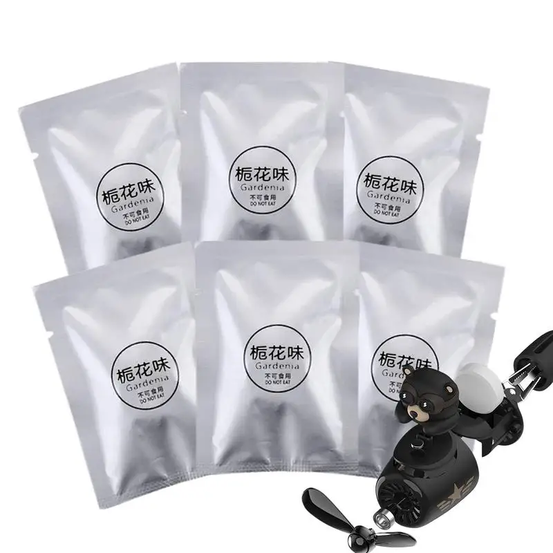 

Refillable Car Air Freshener 6pcs Car Fragrance Tablets Multifunctional Fragrance Tablets In Five Well-Brewed Scents For Car