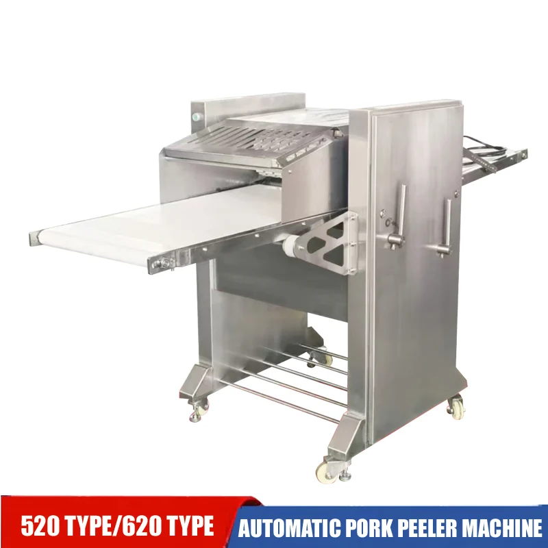 Commercial Electric Pork Skinning Machine With Conveyor Belt Type Adjustable Thickness Multi-functional Skinning Machine For Por