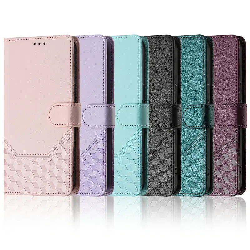 Luxury Leather Texture Wallet Flip Case with RFID Protection