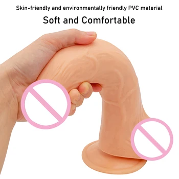 26CM*5.5CM Oversized Dildos Realistic Soft Skin Feeling Huge Penis Erotic Thick Phallus Big Dick Sex Toys for Women Masturbation 4