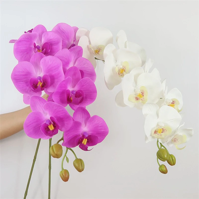 Description Picture 4 of itemHigh Quality Artificial Butterfly Orchid Real Touch Fake Flowers Moth Orchid for New House Home Wedding Festival Decor