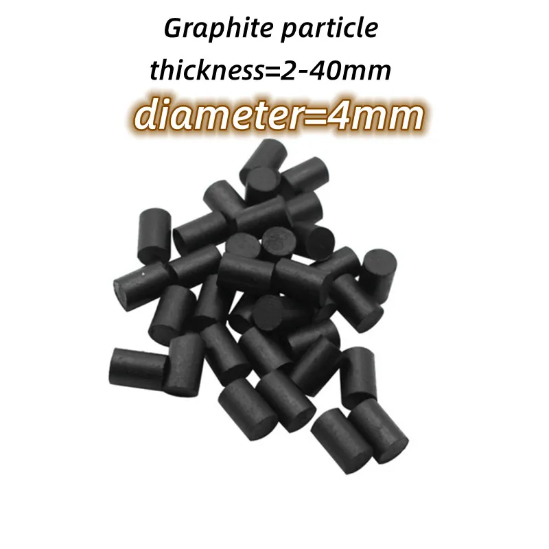 100pcsCarbonGraphiteParticleDiameter4mmthickness240mmHeat