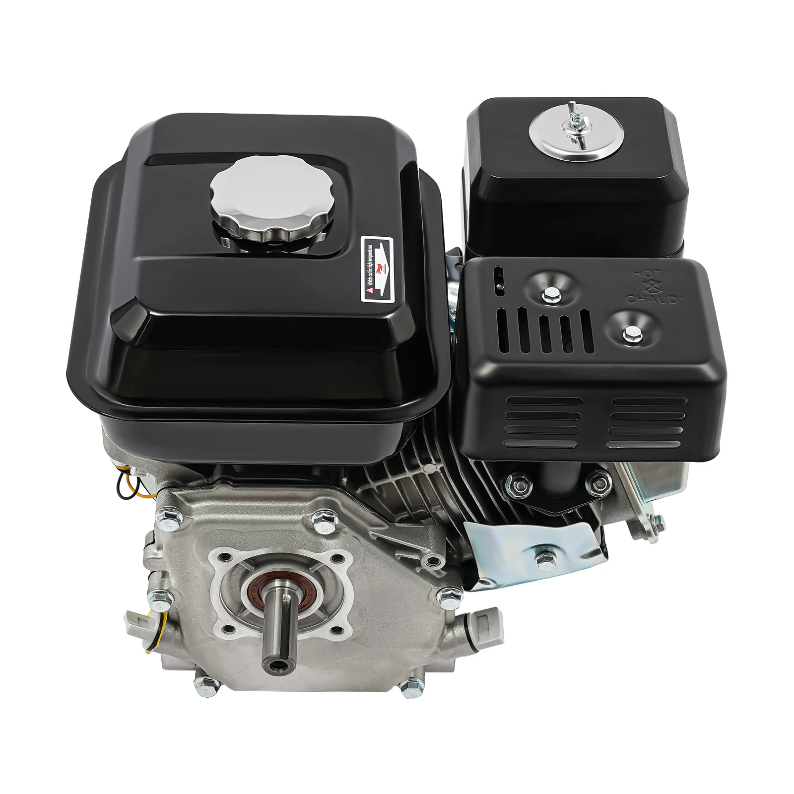 7.5HP 4-Stroke Gasoline Engine 212CC OHV Air Cooled Gas Engine Motor Single Cylinder Hand Pull Start Motor for Go-Karts 3600rpm