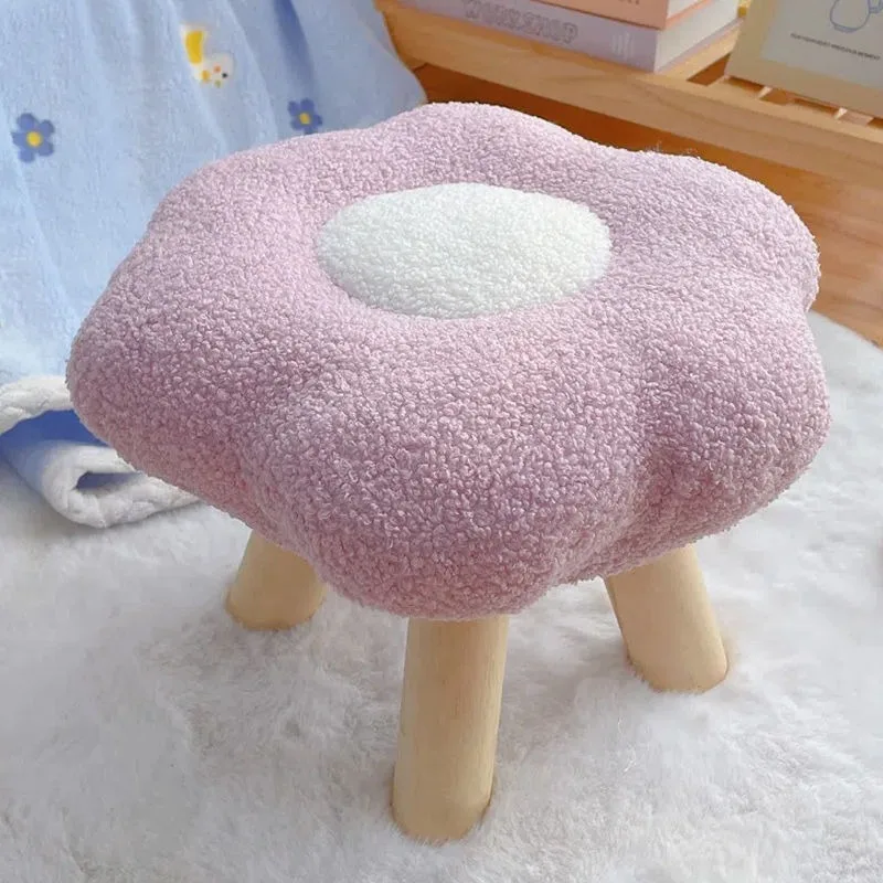 

Flowers Small Pouf Colorful Low Stools Home Door Stools Coffee Tables Sofa Side Benches Cute Shoe Changing Stools Ottomans Ins