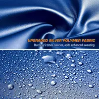 Sweat Vest Sauna Sweat Suit for Women Sauna Shirt Shapewear Blue 5