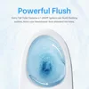 Simple Project 21 Inch High Toilet Elongated With Comfort Chair Seat, 1.28 Gpf Powerful Single Flush Extra Tall Toilet 5