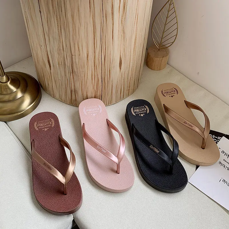 New Women Slippers Comfortable Slippers Flip Flop Women Summer Korean Fashion Casual Non-Slip Couple Flip Flops Breathable Beach