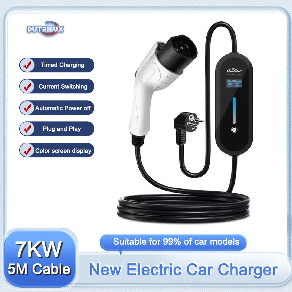 

Electric Car Charger 32A 16A Charger Charger Portable Electric Vehicle Charging Cable GBT for Tesla BYD