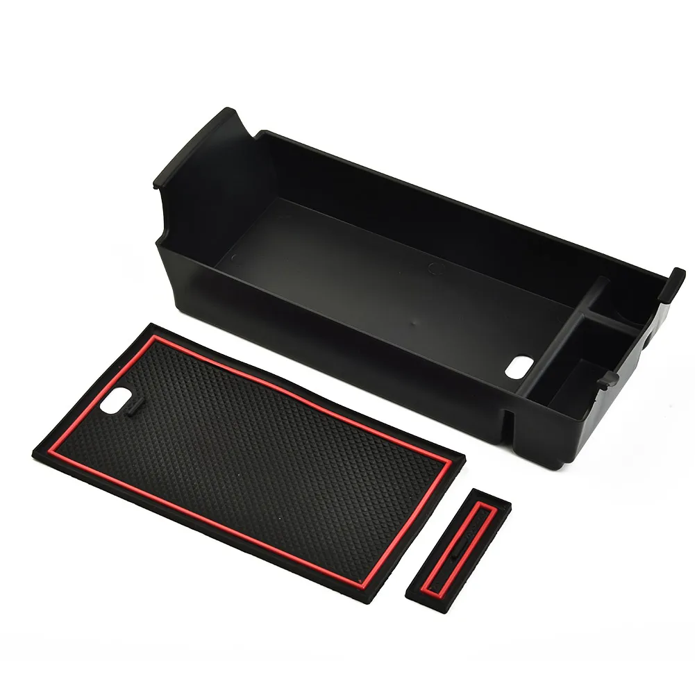 

Practical Armrest Storage Box Replace Matte Black Part Replacement Tray 1pc Accessory Center For Mercedes-Benz A-Class