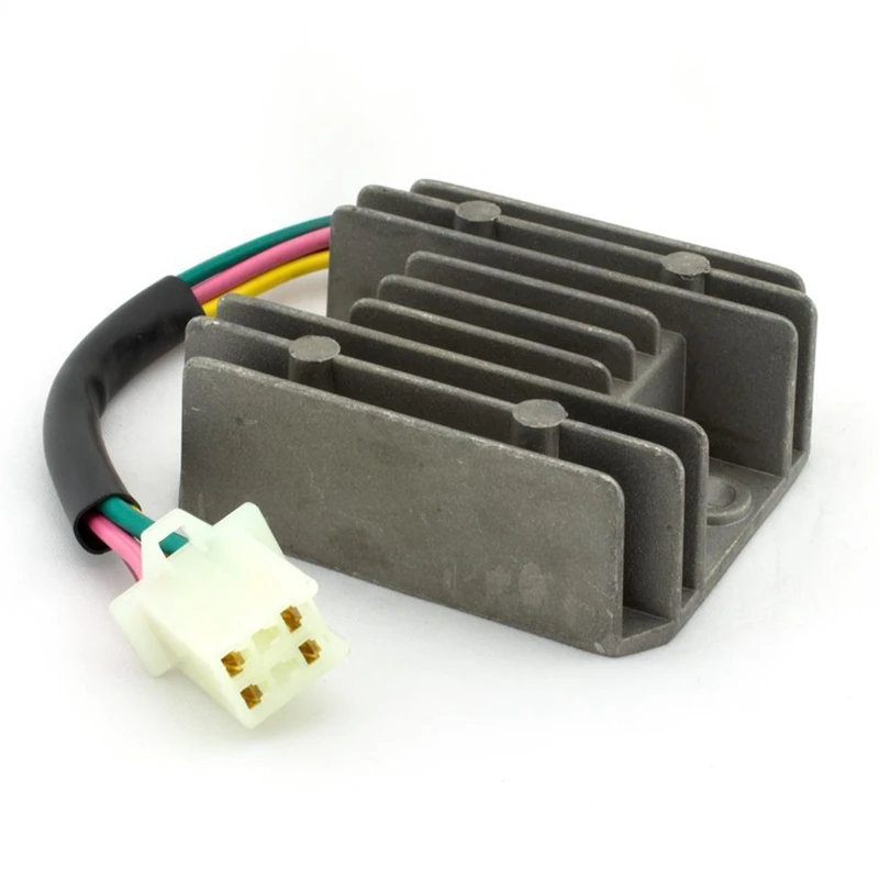 Universal 4 Wire Full Wave Black Motorcycle Regulator Rectifier 12v Dc