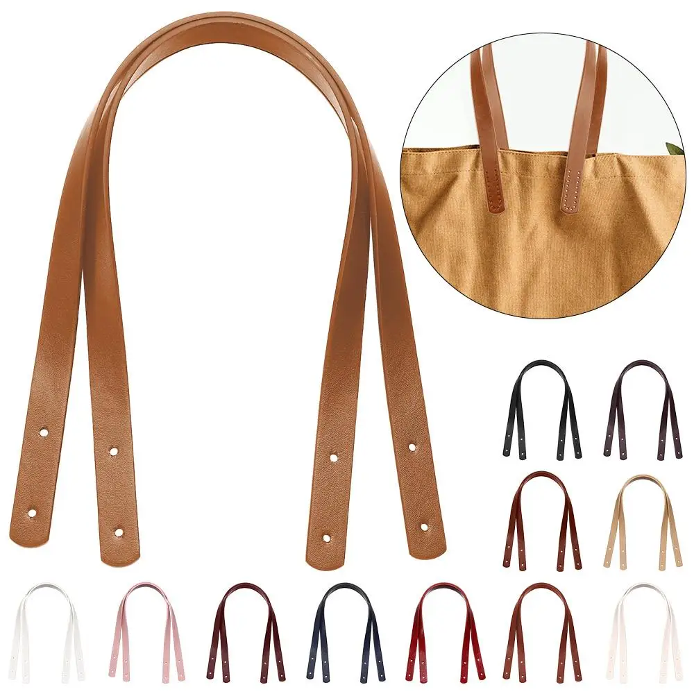 2 Stück Taschen gürtel abnehmbar pu Leder griff Umhängetasche DIY Ersatz zubehör Handtaschen gurt Geschenk box Griff mit Nieten