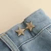 1 Pair Lovely Star Shape Trousers Waist Buckles Adjustable Metal Waist Tightener Snap Button Adjuster Pants Pin Clips 4