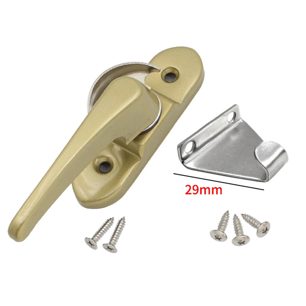 Doors Hasp Windows Anti-theft Children's Crescent Lock Jammer Sash Push-pull Security Aluminum Alloy