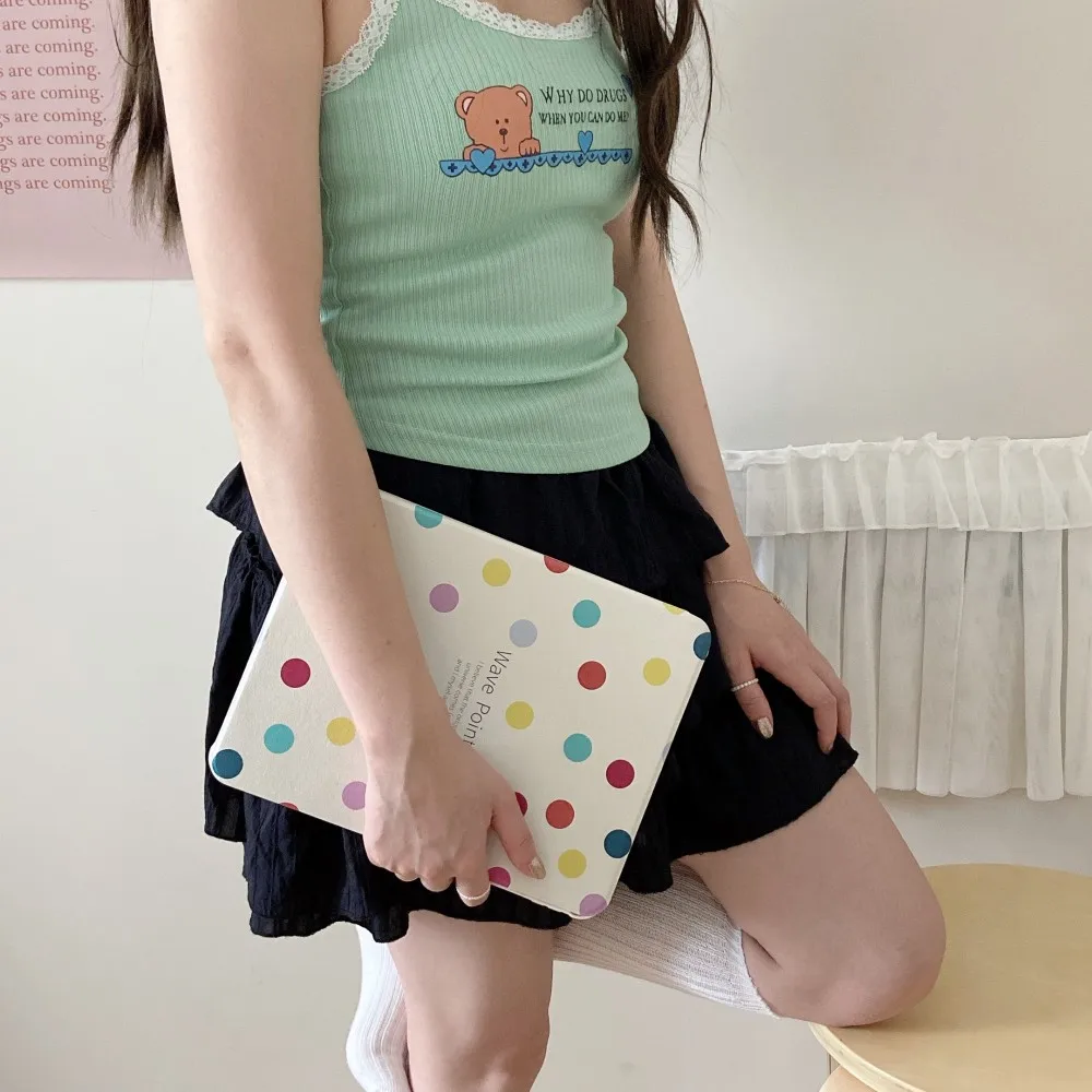 Cute Colorful Dot Tablet Case For Apple iPad