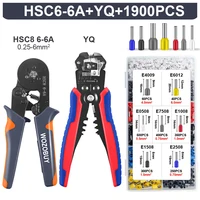 WOZOBUY Electrician Crimping Tool Kit - Multifunctional Wire Stripper Set HSC8 6-6/6-4 Pliers, For Tube Terminal Wire Pliers 1