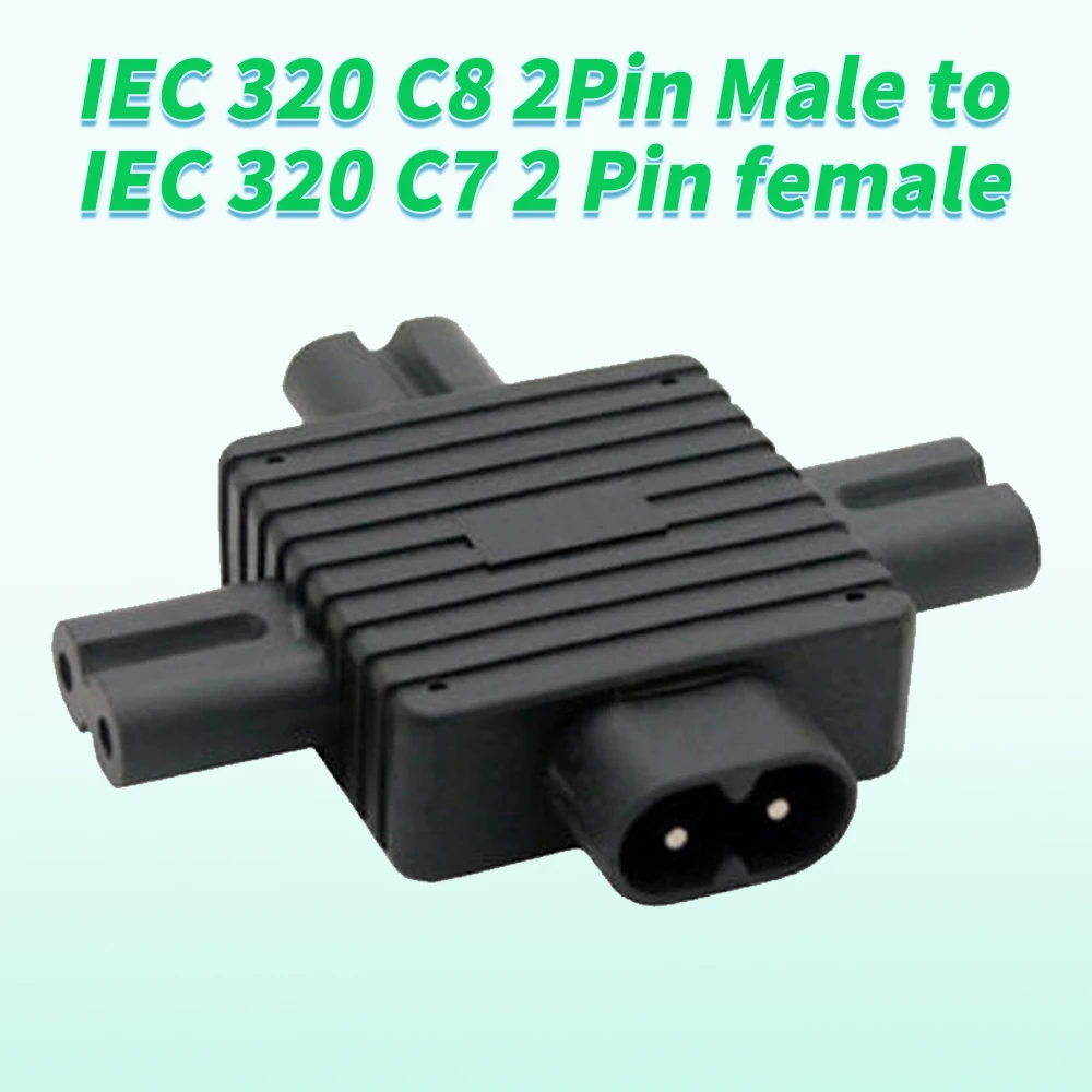 

IEC 320 IEC320 IEC цифра 8 C8 штекер на 3X гнездо C7 штекер разветвитель адаптер питания соединитель для блока питания 1 в 3 выход