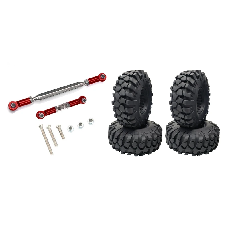 

2 комплекта запчастей для радиоуправляемых автомобилей: 1 комплект рулевой тяги с сервоприводом и 1 комплект резиновых шин 1,9 дюйма 1,9 колесные шины