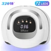 72 LEDs UV Nail Lamp Professional Nail Dryer with 4 Timer Setting Quick-drying Manicure Lamp for Curing All Nails Gel Nail Art 1