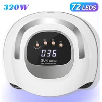 72 LEDs UV Nail Lamp Professional Nail Dryer with 4 Timer Setting Quick-drying Manicure Lamp for Curing All Nails Gel Nail Art 1