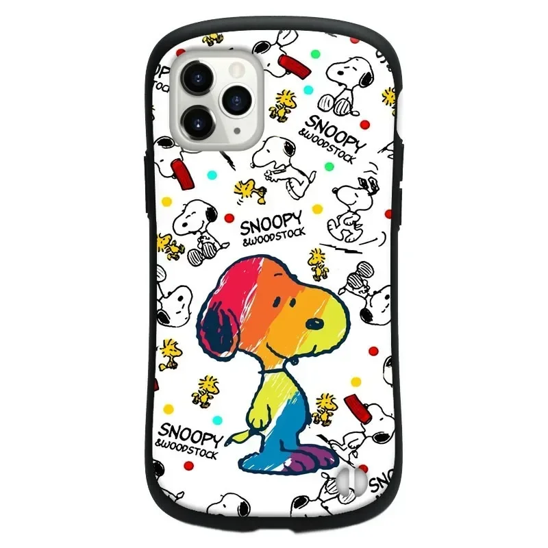 Snoopy Charlie Brown Complete Line Phone Case for iPhone 14 13 12 11 Pro Max 14 7 8 Plus X XS Max XR New Slender Waist Cute Case
