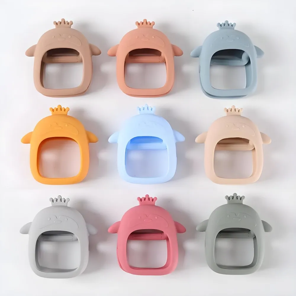 1/2pcs Silicone Teething Cute Baby Set of Hands Teether Suitable for Teething Period Baby Daily Use Anti-feeding - 2
