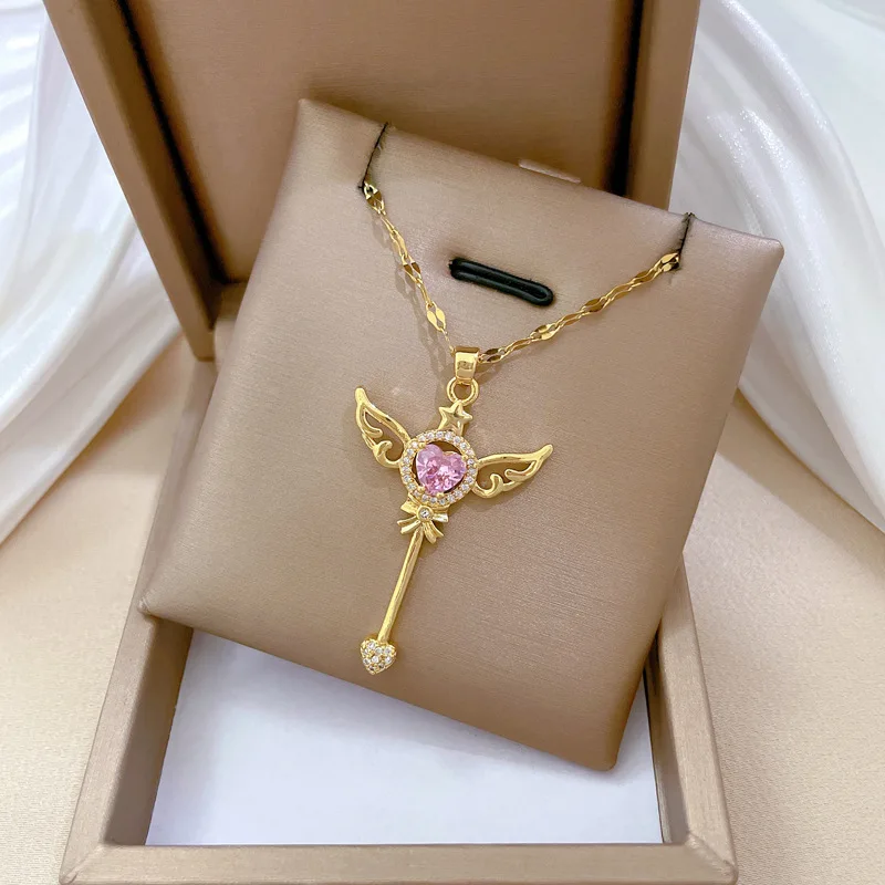 Collana Cuore Con Ali In Argento: Ciondolo A Forma Di Cuore E Ala, Gioiello Minimalista E Boho Per Donne E Ragazze, Catena Girocollo, Regalo