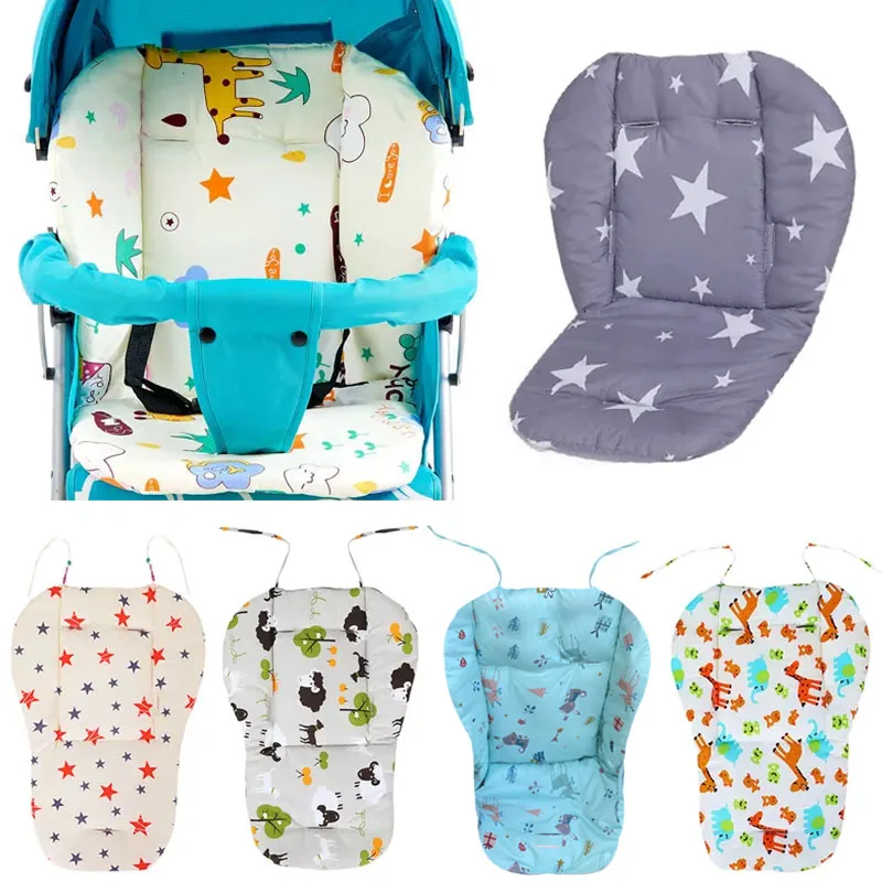 Baby Kids Highchair Cushion Pad Mat Booster Seats Cushion Pad Mat Feeding Chair Cushi on Pad Stroller Cushion Mat Cotton Fabric
