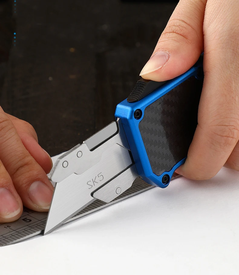 SK5 Klinge Allzweckmesser Austauschbare Klinge Luftfahrt Aluminiumgriff EDC Outdoor Multitool Sicherheit Handwerkzeug Geschenk Fünf Klinge – Detail 6