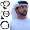 Middle East Saudi Arabia Men's Clothes Accessories Black Headband Muslim Turban Caps Islamic Man Headscarf Head Hoop