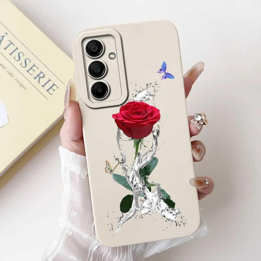 Floral Fashion Soft Silicone Phone Case - Elegant Flower Design