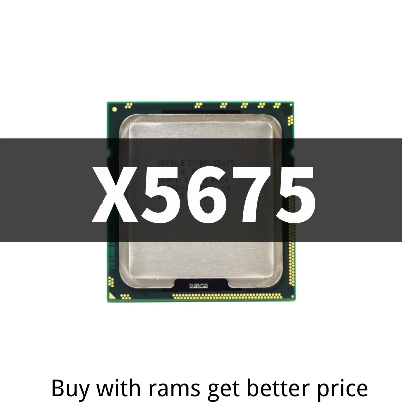 Xeon X5675 3.06GHz 12M Cache Hex 6 SIX Core Processor LGA 1366 SLBYL CPU cpu for sale