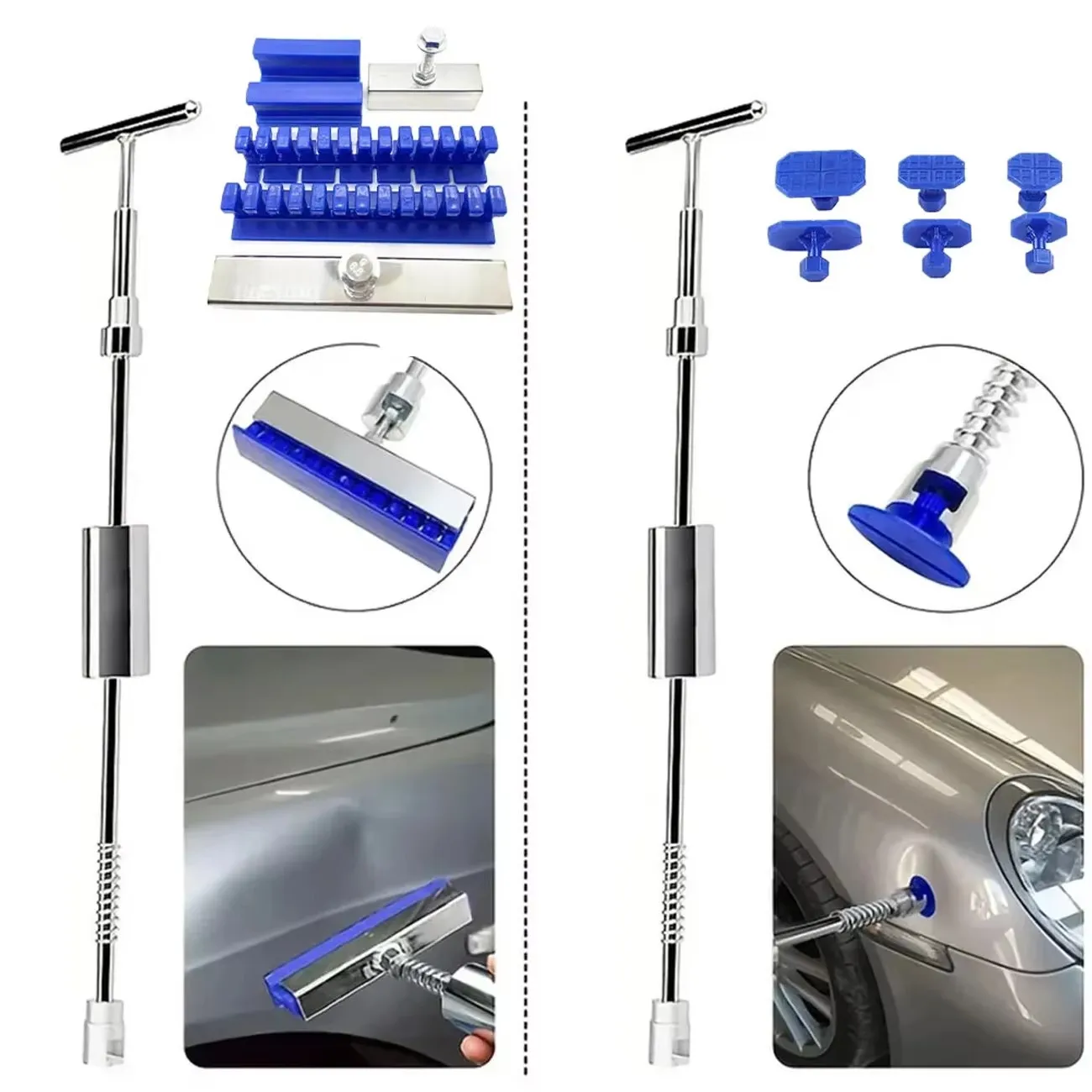 Universal Adhesive Blue Glue Tabs Kit for Paintless Dent Repair