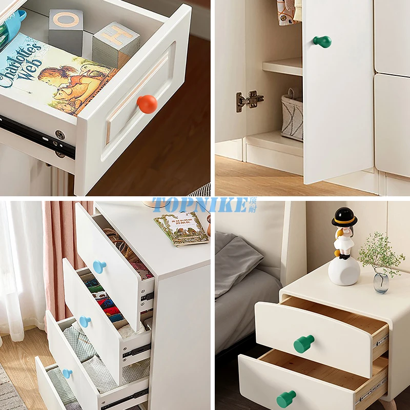 Small Knob Wardrobe Door Drawer Single-hole Children&rsquo;s Handle Cabinet Orange Green Pink Red Blue White Gray Pulls furniture handles,kitchen door handles