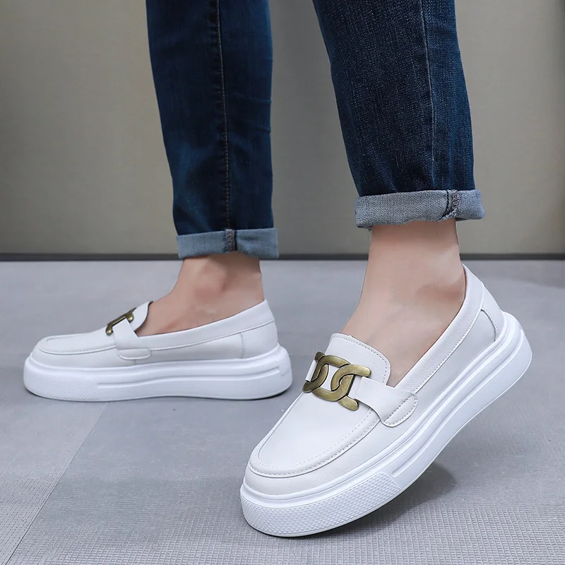 Black Loafers Shoes For Men Luxury Slip-on Shoes Men Unisex Breathable Casual Leather Shoes Man Driving Shoes Zapatos Hombre 4