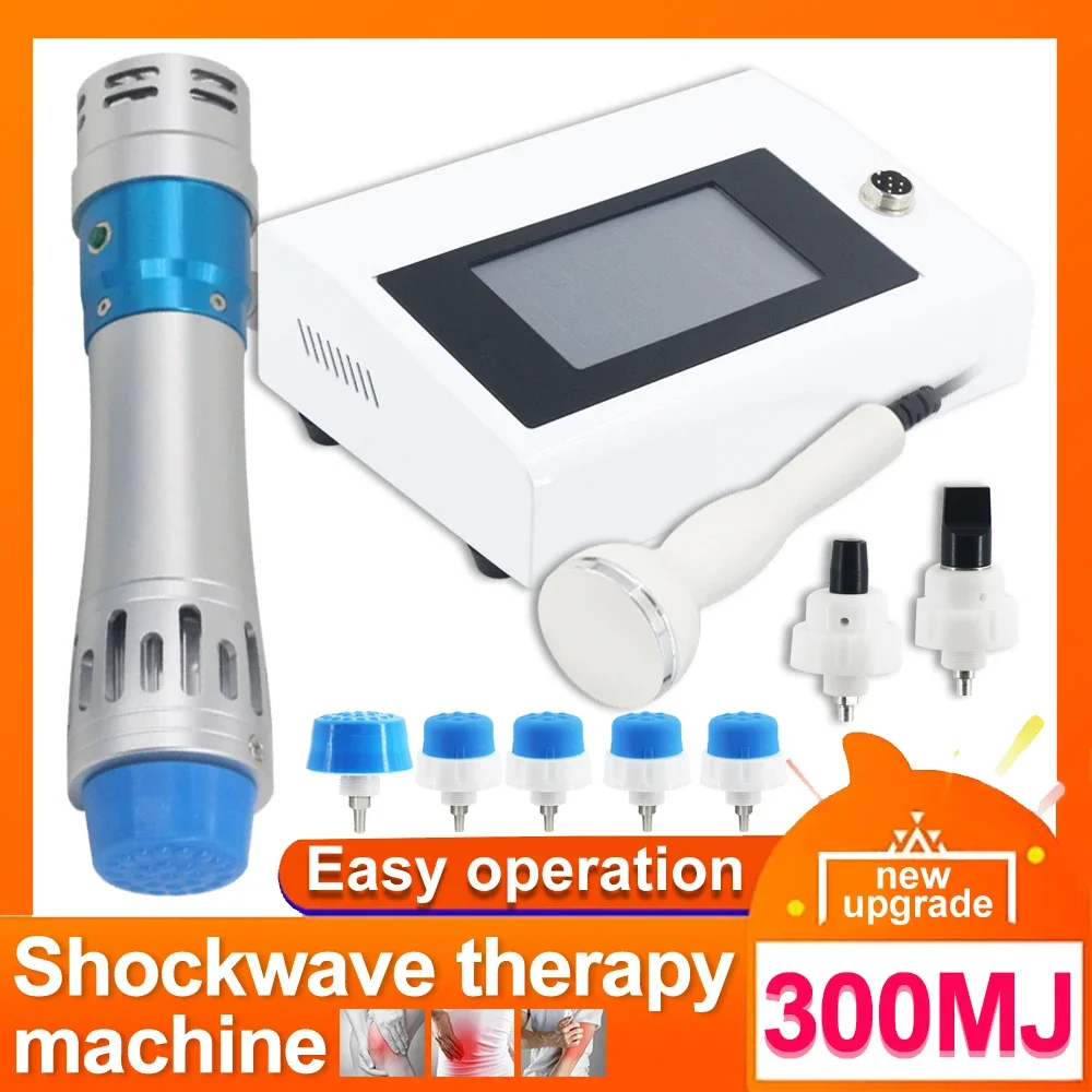 

300MJ Shockwave Therapy Machine For ED Treatment And Pain Relief Body Relax Massage Professional Shock Wave Equipment 2in1
