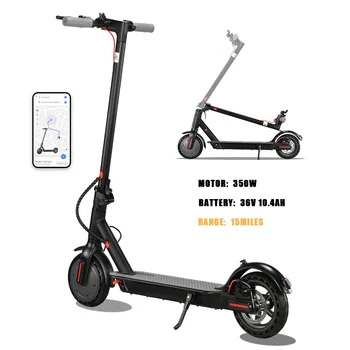 350W Foldable Electric Scooter for Adults Teens,Explosion-proof Tires,Dual Brake System,Lightweight APP Support E-scooter 1