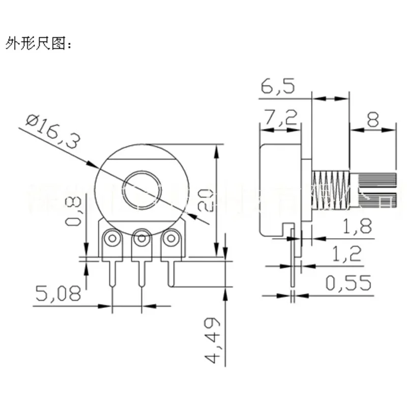 45Pcs WH148 Single Potentiometer Assorted Kit B1K/5K/10K/20K/50K/100K/500K/1M with knobs Single potentiometer set Shaft Nuts