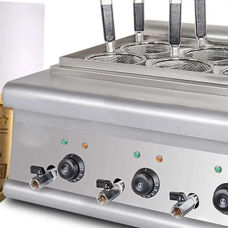6-hole Noodle Cooking Stove Commercial Hot Spicy Noodle Machine Spicy  Electric Heating Noodle Stove 4