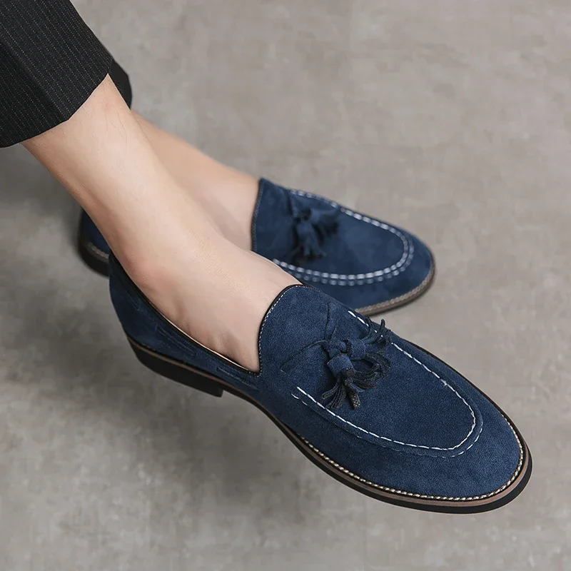 

Spring New Arrival Men Driving Loafers Fashion Shoes Male Casual Moccasins Mens Shoes Large Sizes 38-47 Men Cow Suede Shoes